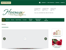 Tablet Screenshot of hindmanfuneralhomes.com